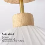 Celenor Modern Flower Fabric Semi Flush Mount Ceiling Light