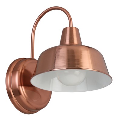 Anders Industrial Metal Dome Wall Sconce Anders Industrial Metal Dome Wall Sconce