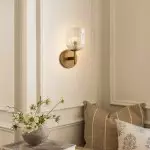 Alain Cooper Ribbed Glass Wall Sconce Alain Cooper Ribbed Glass Wall Sconce