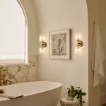 Alain Cooper Ribbed Glass Wall Sconce Alain Cooper Ribbed Glass Wall Sconce