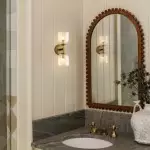 Alain Cooper Ribbed Glass Wall Sconce Alain Cooper Ribbed Glass Wall Sconce