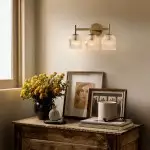 Alain Cooper Ribbed Glass Wall Sconce Alain Cooper Ribbed Glass Wall Sconce
