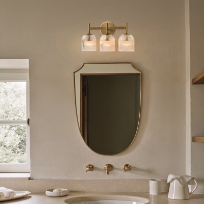 Alain Cooper Ribbed Glass Wall Sconce Alain Cooper Ribbed Glass Wall Sconce