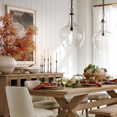 Yates Industrial Clear Glass Pendant Light Yates Industrial Clear Glass Pendant Light