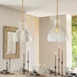 Keen Farmhouse Glass Dome Pendant Light