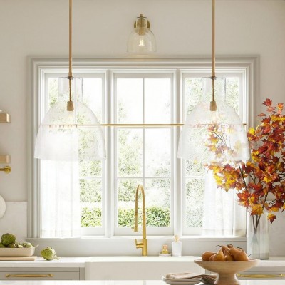 Keen Farmhouse Glass Dome Pendant Light