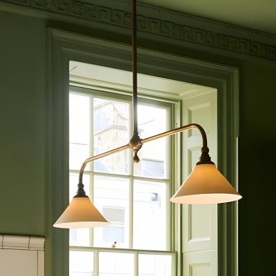 Foxx Retro Conical Porcelain Pendant Light