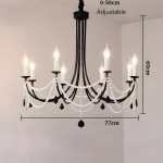 Niko French Vintage Crystal Chandelier Niko French Vintage Crystal Chandelier