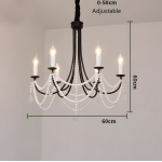 Niko French Vintage Crystal Chandelier Niko French Vintage Crystal Chandelier