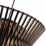 Freja Boho Wood Drum Chandelier Freja Boho Wood Drum Chandelier
