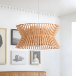 Freja Boho Wood Drum Chandelier Freja Boho Wood Drum Chandelier
