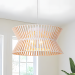 Freja Boho Wood Drum Chandelier Freja Boho Wood Drum Chandelier