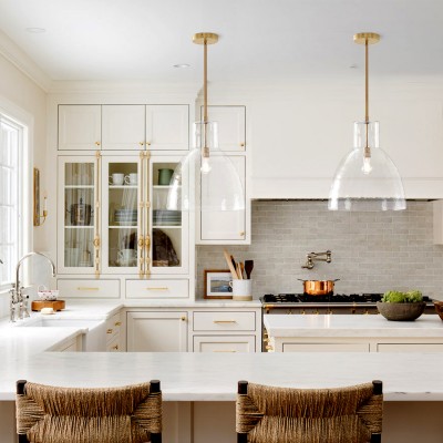 Keen Farmhouse Glass Dome Pendant Light