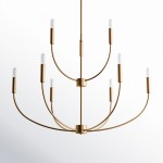 Galenor Minimalist Metal Branching Ring Chandelier Galenor Minimalist Metal Branching Ring Chandelier