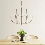 Galenor Minimalist Metal Branching Ring Chandelier Galenor Minimalist Metal Branching Ring Chandelier
