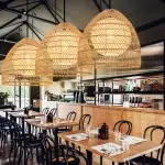 Clioan Bohemian Woven Rattan Pendant Light Clioan Bohemian Woven Rattan Pendant Light