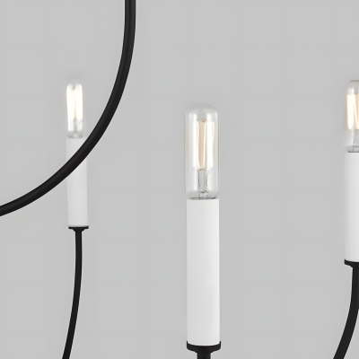 Galenor Minimalist Metal Branching Ring Chandelier