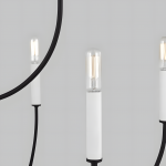 Galenor Minimalist Metal Branching Ring Chandelier Galenor Minimalist Metal Branching Ring Chandelier