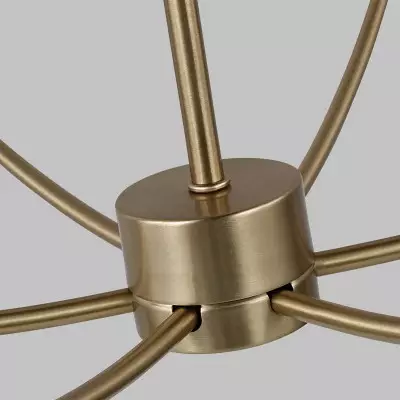 Galenor Minimalist Metal Branching Ring Chandelier