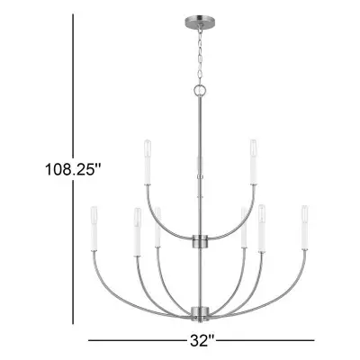 Galenor Minimalist Metal Branching Ring Chandelier