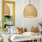 Clioan Bohemian Woven Rattan Pendant Light Clioan Bohemian Woven Rattan Pendant Light