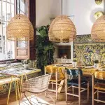 Clioan Bohemian Woven Rattan Pendant Light Clioan Bohemian Woven Rattan Pendant Light