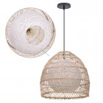 Clioan Bohemian Woven Rattan Pendant Light Clioan Bohemian Woven Rattan Pendant Light