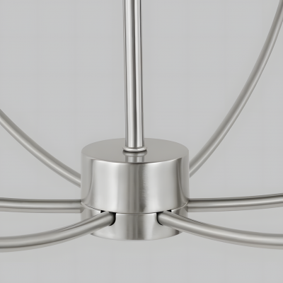 Galenor Minimalist Metal Branching Ring Chandelier