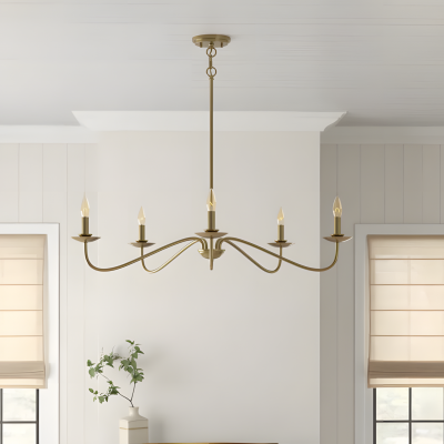 Charis Rustic 5 Light Metal Chandelier Charis Rustic 5 Light Metal Chandelier