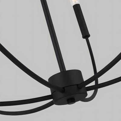 Galenor Minimalist Metal Branching Ring Chandelier