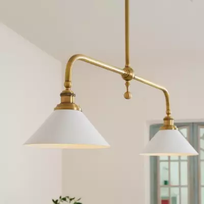Foxx Retro Conical Porcelain Pendant Light Foxx Retro Conical Porcelain Pendant Light