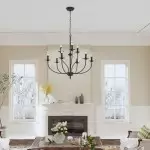 Caelestis Farmhouse 9 Light Metal Chandelier