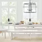 Bralen Rustic Square Lantern Glass Pendant Light Bralen Rustic Square Lantern Glass Pendant Light