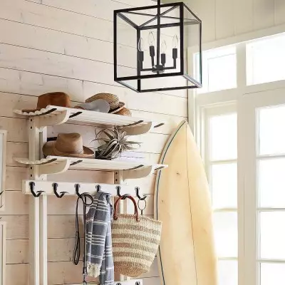 Bralen Rustic Square Lantern Glass Pendant Light Bralen Rustic Square Lantern Glass Pendant Light