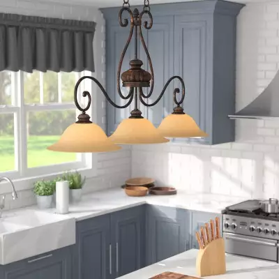 Aelthas Mid Century Frosted Glass Chandelier Aelthas Mid Century Frosted Glass Chandelier