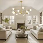 Drayven Modern Tiered Sputnik Metal Chandelier Drayven Modern Tiered Sputnik Metal Chandelier