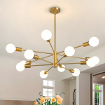 Drayven Modern Tiered Sputnik Metal Chandelier Drayven Modern Tiered Sputnik Metal Chandelier