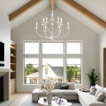 Caelestis Farmhouse 9 Light Metal Chandelier