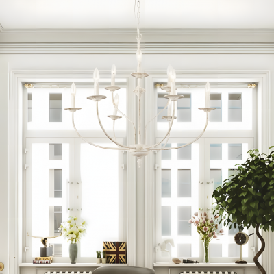 Caelestis Farmhouse 9 Light Metal Chandelier