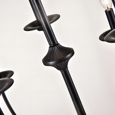 Caelestis Farmhouse 9 Light Metal Chandelier