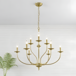 Caelestis Farmhouse 9 Light Metal Chandelier