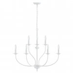 Caelestis Farmhouse 9 Light Metal Chandelier