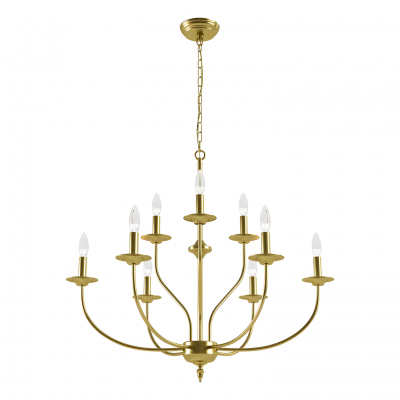Caelestis Farmhouse 9 Light Metal Chandelier