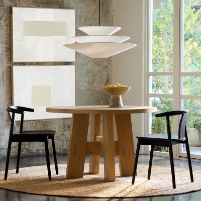 Orabella Scandinavian Tiered Linen Cone Pendant Light Orabella Scandinavian Tiered Linen Cone Pendant Light