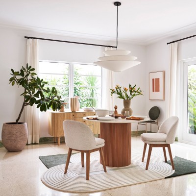 Orabella Scandinavian Tiered Linen Cone Pendant Light Orabella Scandinavian Tiered Linen Cone Pendant Light
