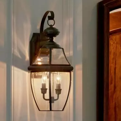 Riannon Country Metal Lantern Sconce Riannon Country Metal Lantern Sconce