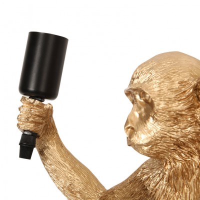 Ioneus Creative Gold Resin Monkey Sconce Ioneus Creative Gold Resin Monkey Sconce