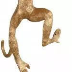 Ioneus Creative Gold Resin Monkey Sconce