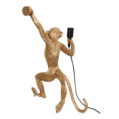 Ioneus Creative Gold Resin Monkey Sconce Ioneus Creative Gold Resin Monkey Sconce