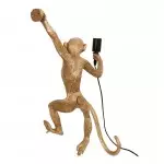 Ioneus Creative Gold Resin Monkey Sconce